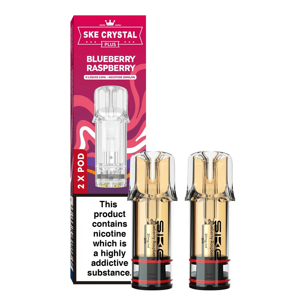 Blueberry Raspberry SKE Crystal Plus Pods