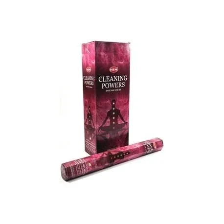HEM Cleaning Powers 9″ Incense Sticks – Hex Box (20g)