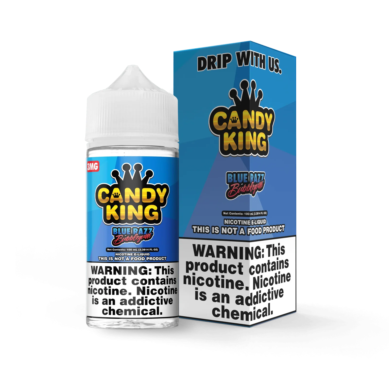Blue Razz Bubblegum by Candy King – 100mL