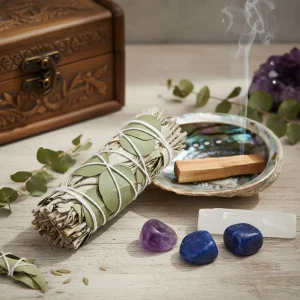 4" White Sage & Eucalyptus Smudge Stick