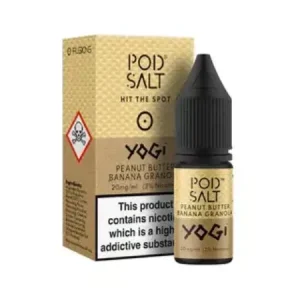 Pod Salts Fusions - Yogi Peanut Butter 10ml Nic Salt Eliquid