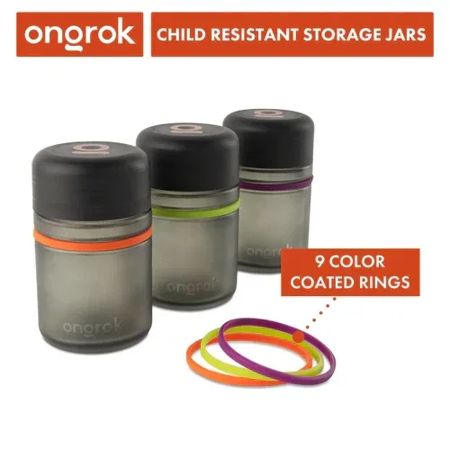 Ongrok - 180mL Child Resistant 3-Pack Jar - Image 2