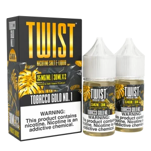 Tobacco Gold No. 1 Salt by Twist E-Liquid – 30mL x 2