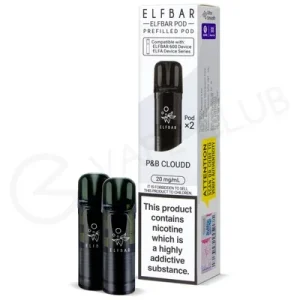 P&B Cloudd Elf Bar 600 Prefilled Pods
