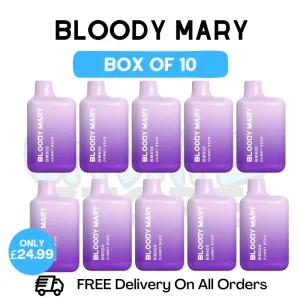 Bloody Mary 600 Puff Gummy Bear Pack Of 10
