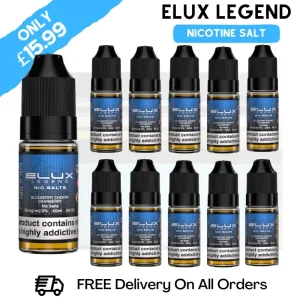 Blueberry Cherry Cranberry Elux Legend Nicotine Salt Pack Of 10