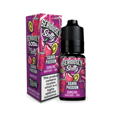 Doozy Salts Seriously Soda Eliquid - Guava Passion