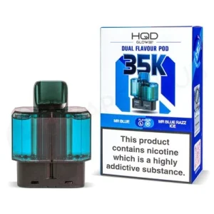 Mr Blue & Mr Blue Razz Ice HQD Glow Air 35K Refill Pods