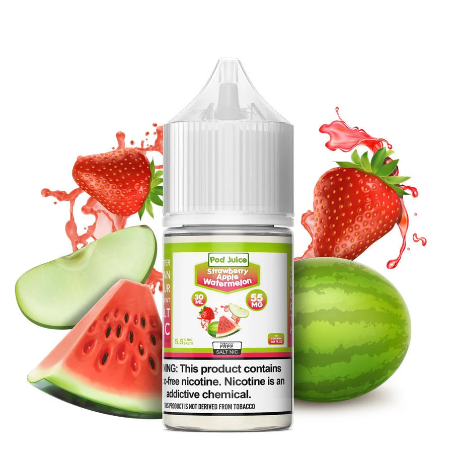 Strawberry Apple Watermelon by Pod Juice Salts Series 30mL
