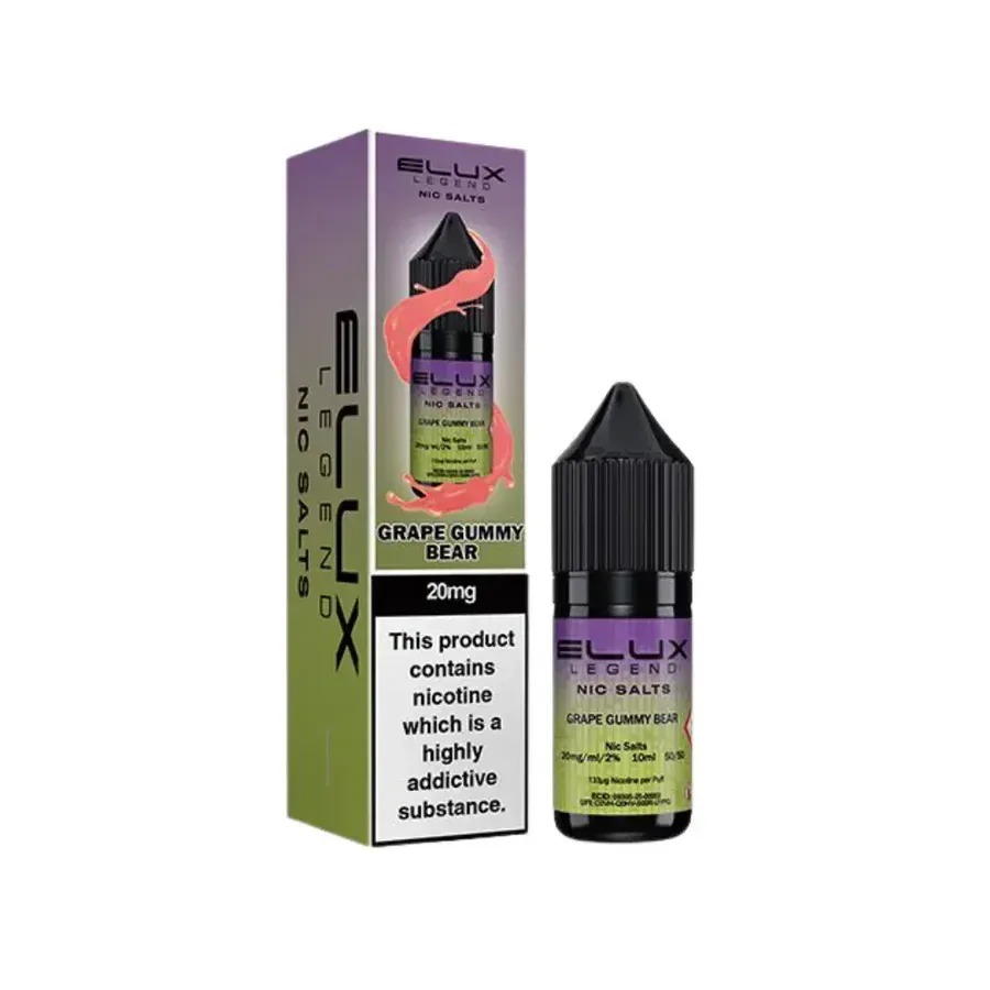 Grape Gummy Bear Nic Salt By Elux Legend