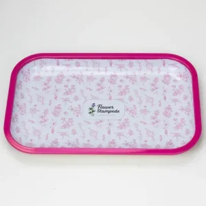 Flower Stampede Signature Floral Pattern Rolling Tray