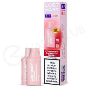 Strawberry Raspberry Cherry Lost Mary BM600 Prefilled Pods