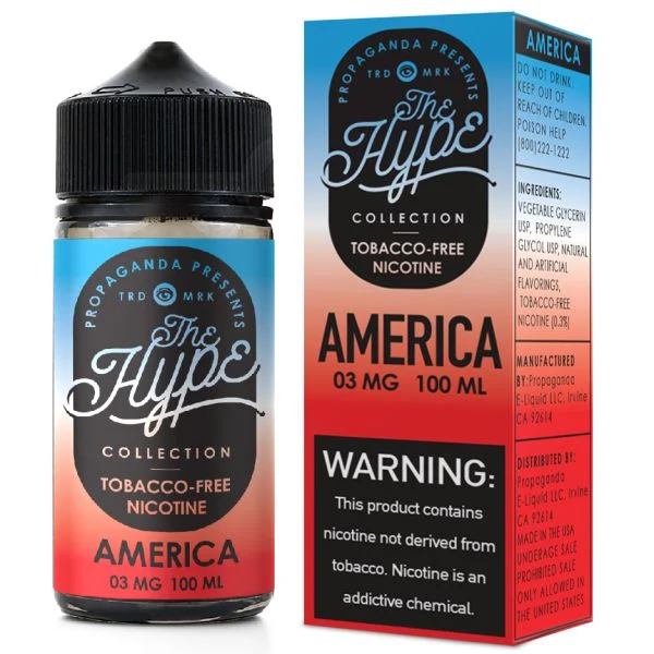 The Hype America by Propaganda E-liquids - (100mL)