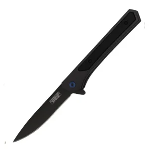 Defender-Xtreme - 8″ Black Titanium Coated Ball Baring Folding Knife