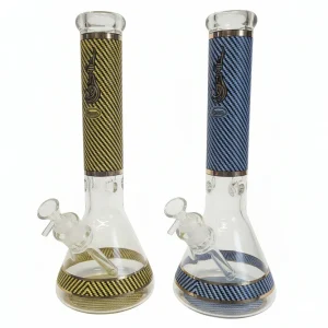 Genie 14" 9mm Mosaic Pattern Glass Beaker Bong