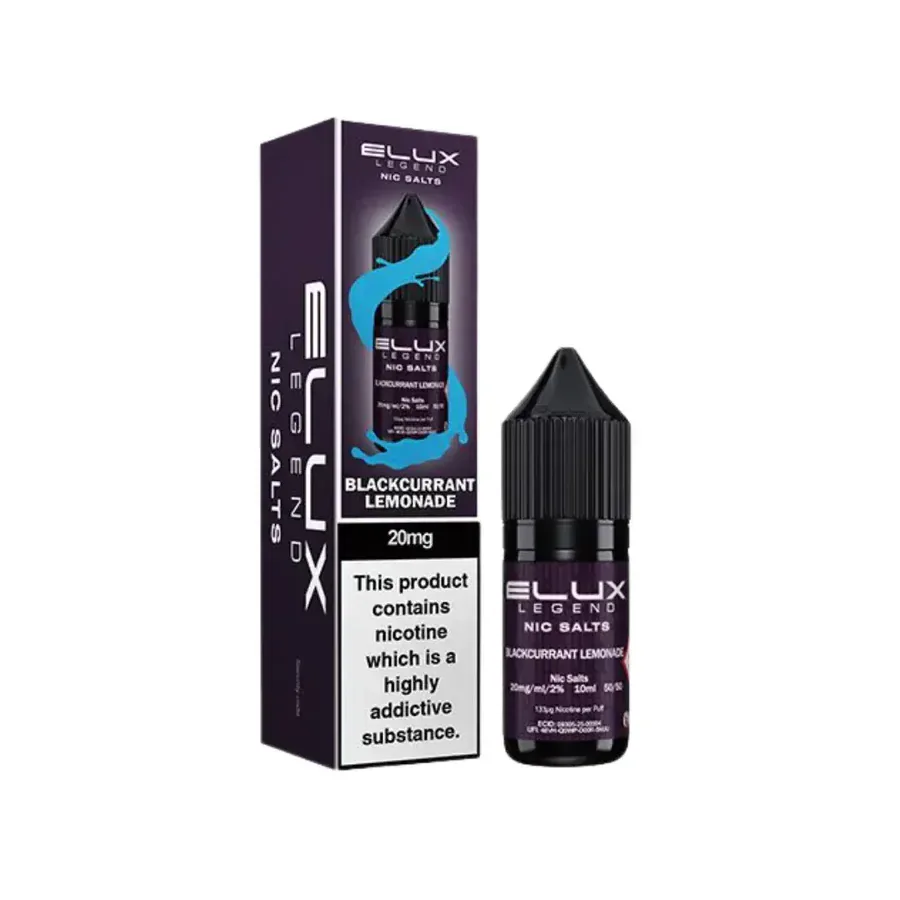 Blackcurrant Lemonade Nic Salt By Elux Legend