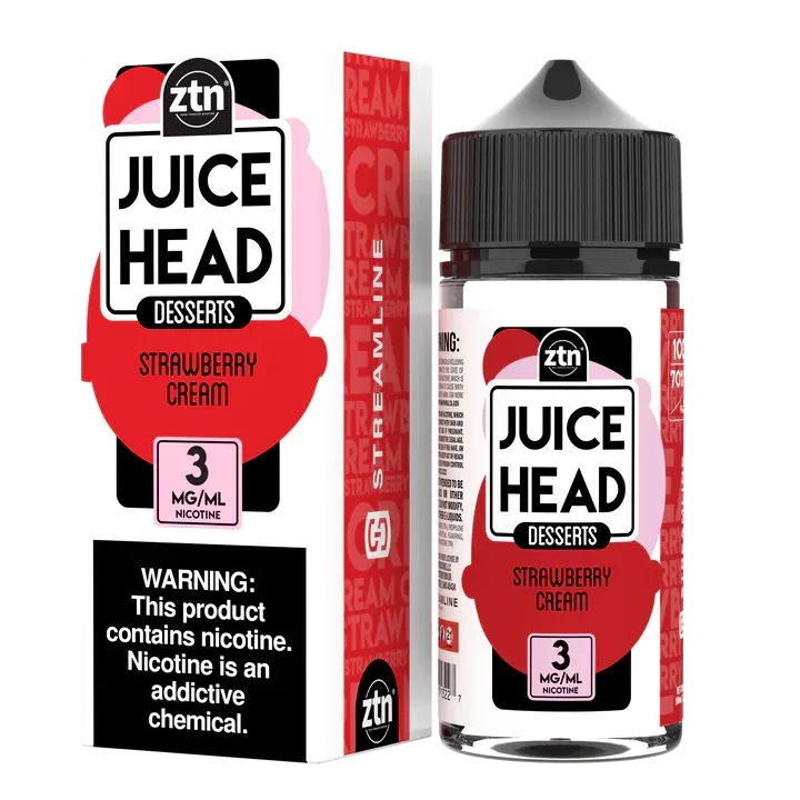 Strawberry Cream | Juice Head ZTN Desserts | 100ml (Final closeout) - Image 2