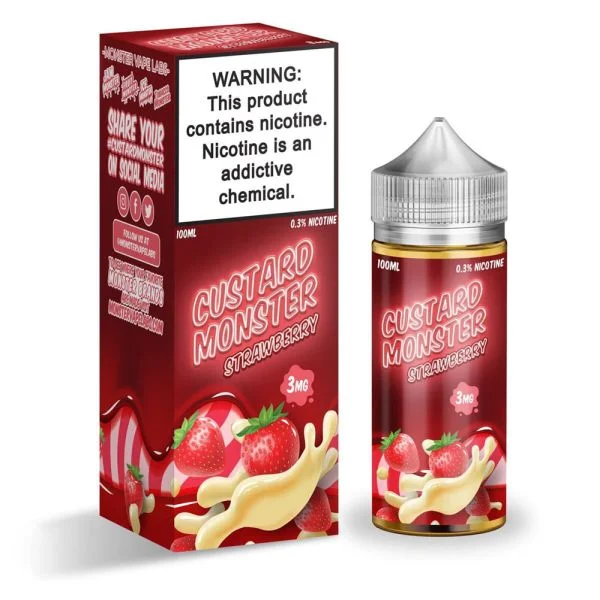 Strawberry Custard by Monster E-liquids - (100mL)