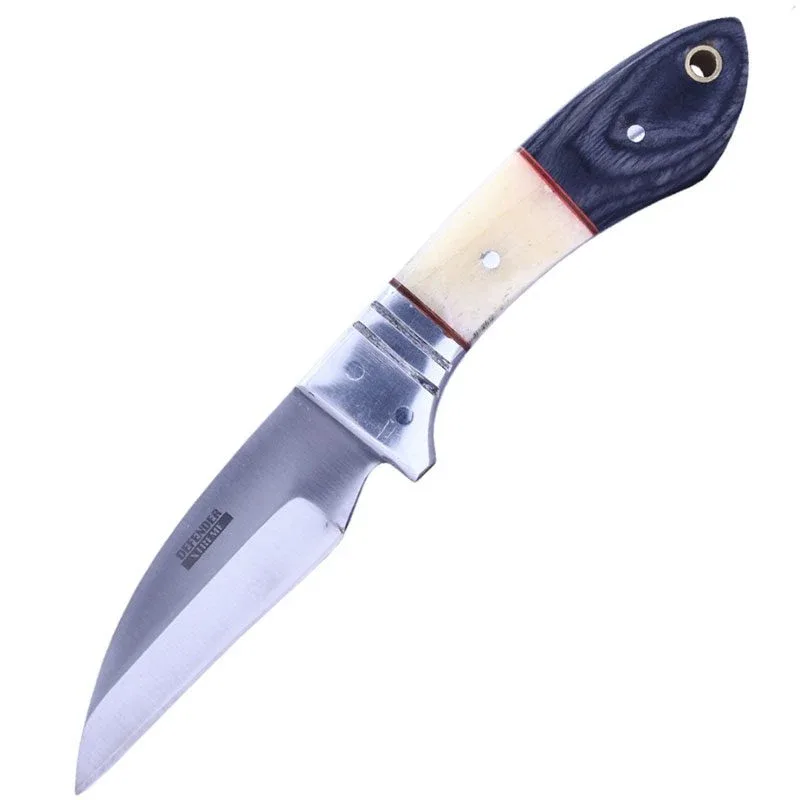 Defender-Xtreme - 7″ Arctic Edge Hunting Knife w/ Bone & Wood Handle