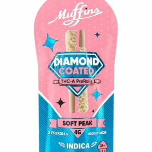 Muffins Diamond Coated THC-A Prerolls 4G