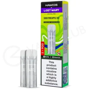 Sour Pineapple Ice Hawcos x Lost Mary Crystal Pro Prefilled Pods
