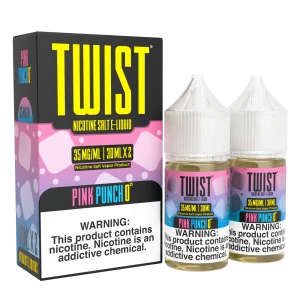 Pink Punch 0° Salt by Twist E-Liquid – 30mL x 2