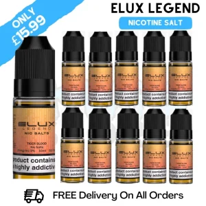 Tiger Blood Elux Legend Nicotine Salt Pack Of 10