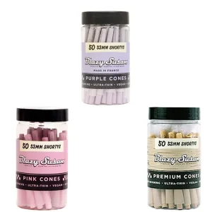 Blazy Susan Shortys 53mm Cones (50ct Jar)