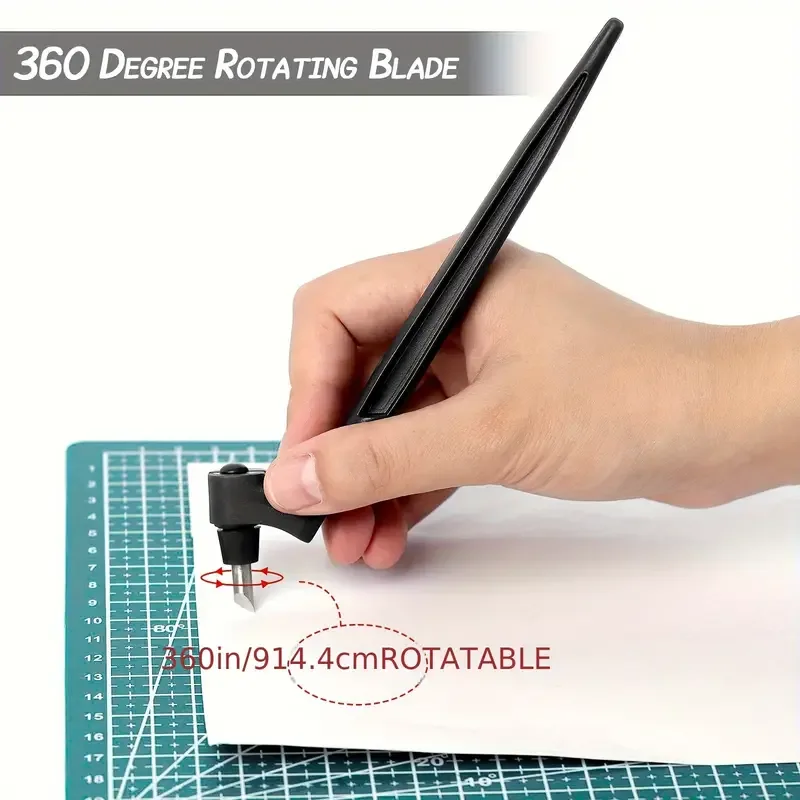 360-Degree Precision Crafting Tool w/ 3 Replaceable Blades - Image 2