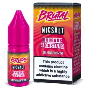 Rhubarb & Custard Nic Salt E-Liquid by Brutal