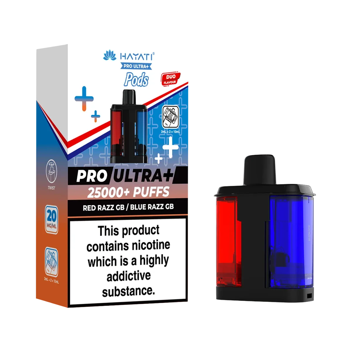 Red Razz GB / Blue Razz GB Hayati Pro Ultra Plus Refill Pack