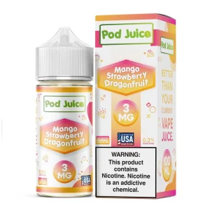 Mango Strawberry Dragonfruit by Pod Juice – 100mL