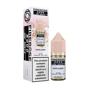 White Gummy Nic Salt By Elux Firerose