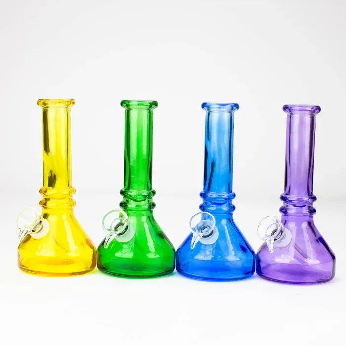 6" Heavy Colour Soft Glass Water Bong
