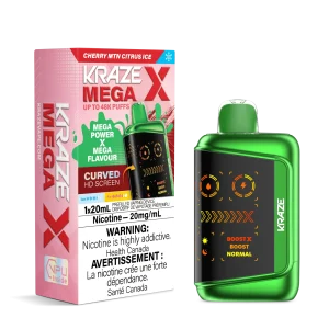 Kraze Mega X Rechargeable Disposable Vape 20mL