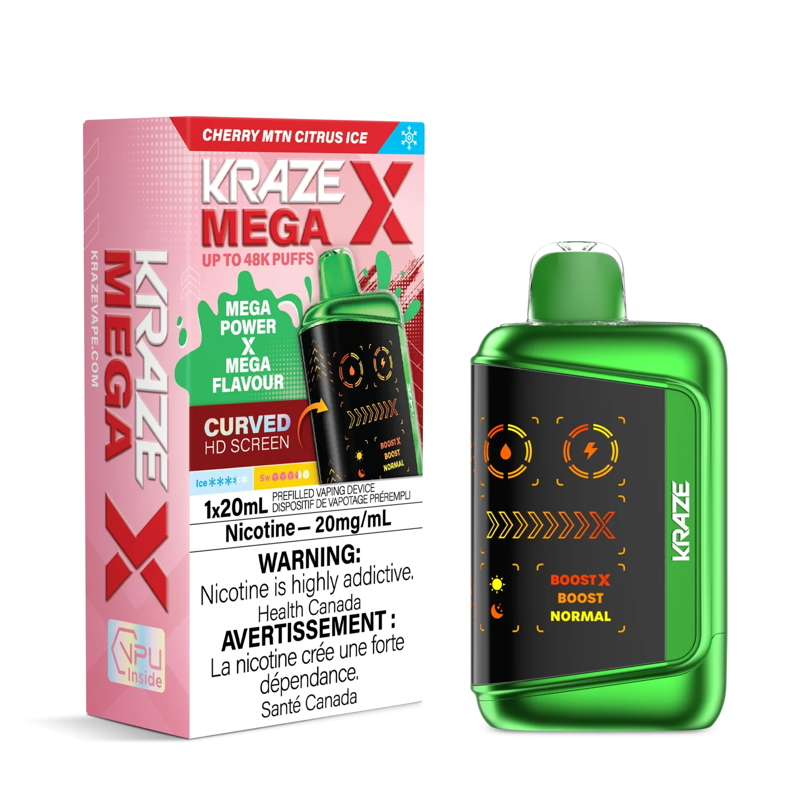 Kraze Mega X Rechargeable Disposable Vape 20mL