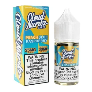 Cloud Nurdz Peach Blue Raspberry Nic Salt - (30mL)