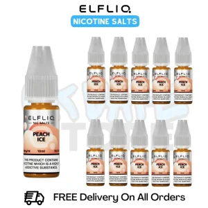 Peach Ice ElfLiq Nicotine Salts Box Of 10