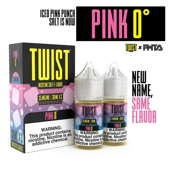Pink Punch 0° Nic Salt by Twist E-liquids - ( 2 Pack)
