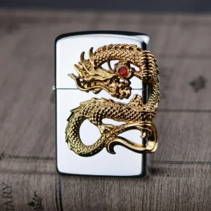 Embossed Zodiac Dragon Lighter Shell