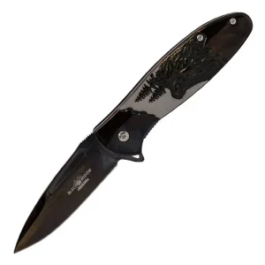 Black Widow - Black Bear Foldable Pocket Knife