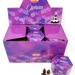 HEM Backflow Cones - Opium Backflow Incense 40 Cones
