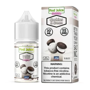 Cookies & Cream by Pod Juice Salt – 30mL