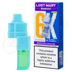 Blackcurrant Lemonade Lost Mary BM6000 Refill Pod
