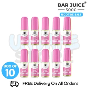 Pink Bubba Bar Juice 5000 Nicotine Salt Pack Of 10