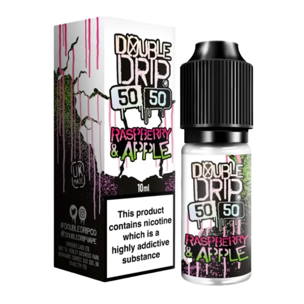 Raspberry & Apple E-Liquid 50/50 Series by Double Drip (10ml)