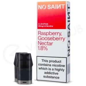 Raspberry Gooseberry No Saint Prefilled Pods