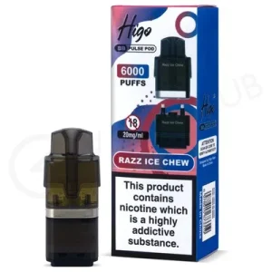 Razz Ice Chew Higo BB Pulse 6000 Refill Pod