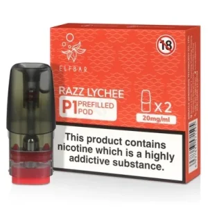 Razz Lychee Elf Bar Mate P1 Prefilled Pod