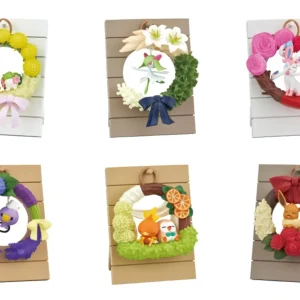 Re-Ment Pokemon Wreath Collection Set: Happiness Wreaths 6 Types 6 Pieces